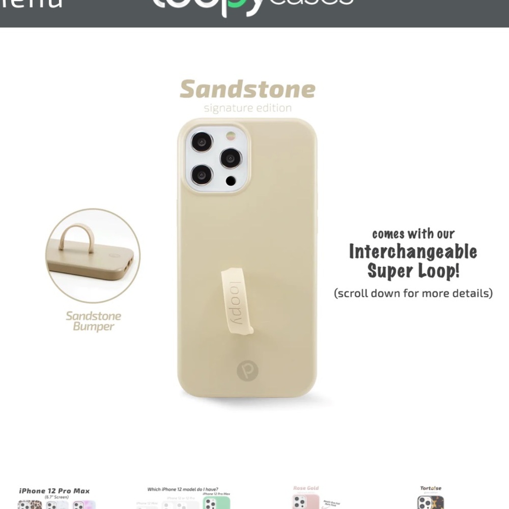SANDSTONE LOOPY CASE (out of stock)